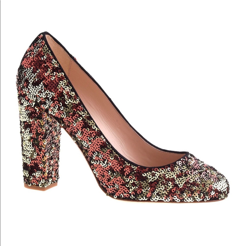 J Crew Etta Sequin Pumps